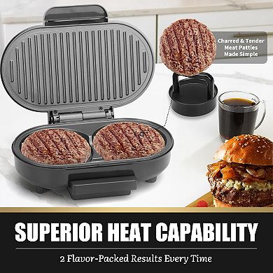 Compact Electric Multi-Function Grill Griddle Non-Stick Cooking Surface