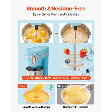 Single Head Drink Mixer Blender Machine, Dual-Speed Adjustment, for Home, Kitchen, Bar,Beverage Shop