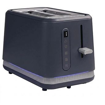 2 Slice Stainless Steel Wide Slot Toaster with LED Display