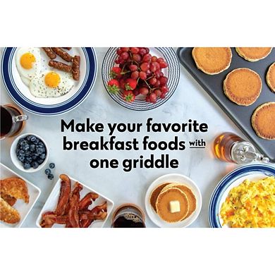 Two Burner Griddle, 10.3 x 17.4 inches, Non-Stick