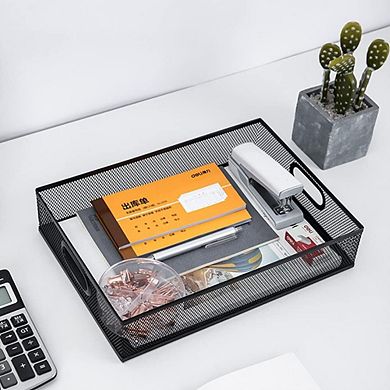 Desk Drawer Organizer, A4 Metal Mesh Desk Organizer Tray