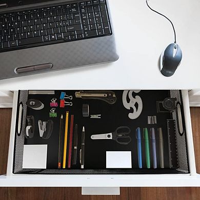 Desk Drawer Organizer, A4 Metal Mesh Desk Organizer Tray