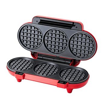 Mini Electric Waffle Maker Removable Non-Stick Plates