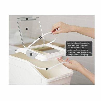 Airtight Flour Storage Container 2 Pack with Scoop