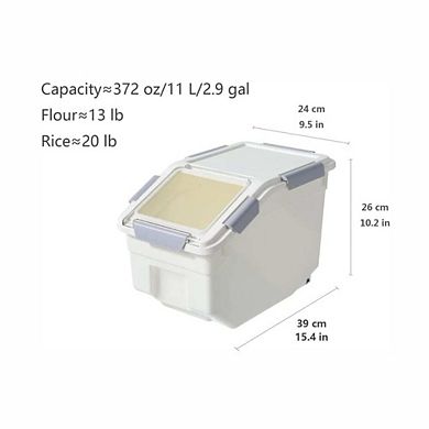 Airtight Flour Storage Container 2 Pack with Scoop