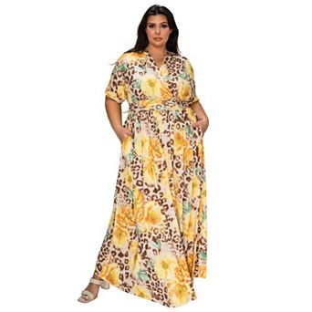 Plus Size Panthera Empire Waist Dress