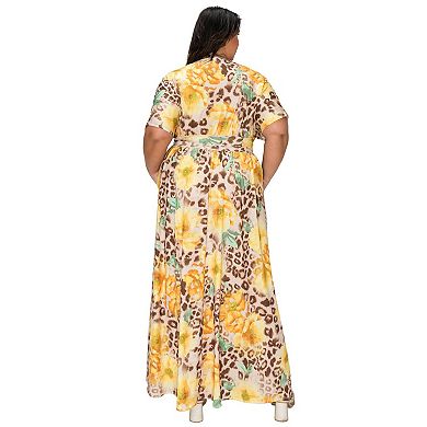 Plus Size Panthera Empire Waist Dress