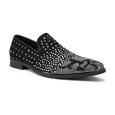 black rhinestone dress shoes Black Rhinestone Loafers | Sparkly Flair