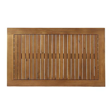 Carolina Outdoor Acacia Wood Coffee Table by Christopher Knight Home