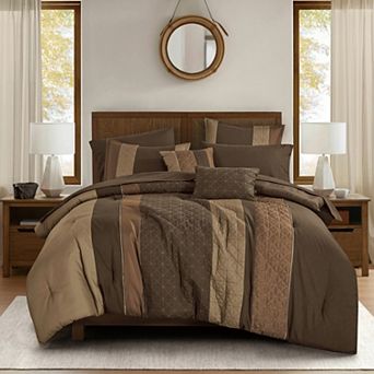 Brown Comforter Set with Sheets