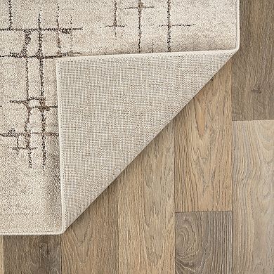 Textured High-Low Indoor Area Rug, Neutral Design, Jute Backing, Entryway Rug, Easy-Care