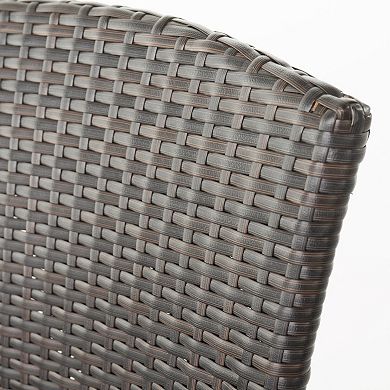 Anaya Outdoor Wicker Barstool (Set of 2) by Christopher Knight Home