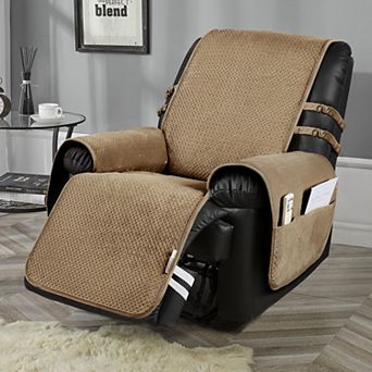 Stonecrest Velvet Recliner Chair Cover, Stay in Place