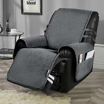 Stonecrest Velvet Recliner Chair Cover, Stay in Place