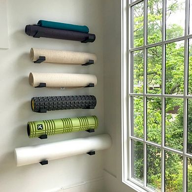 Serenity Yoga Mat Display - Minimalist Rack Large
