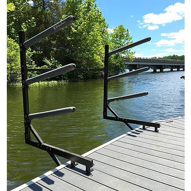 Chesapeake Kayak Storage - Adjustable Dock Rack - Over The Water - 4 Levels