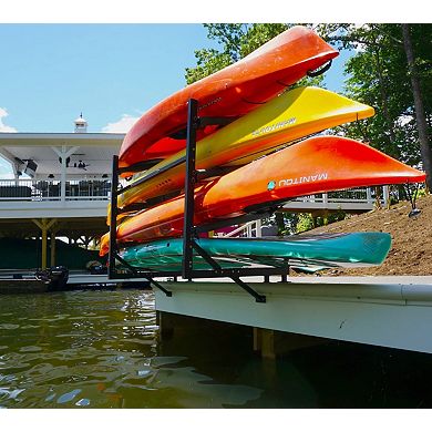 Chesapeake Kayak Storage - Adjustable Dock Rack - Over The Water - 4 Levels