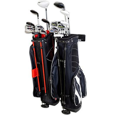 Torrey Pines Golf Bag Storage Rack - Holds 2 Golf Bags