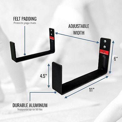 Serenity Yoga Mat Display - Minimalist Rack X-Large