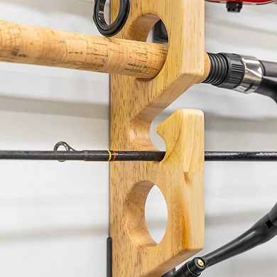 Stillwater Fishing Pole Storage Rack - Holds up to 8 Rods