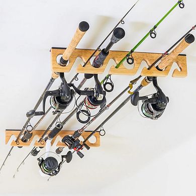 Stillwater Fishing Pole Storage Rack - Holds up to 8 Rods