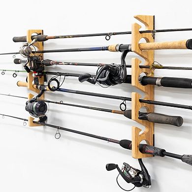 Stillwater Fishing Pole Storage Rack - Holds up to 8 Rods
