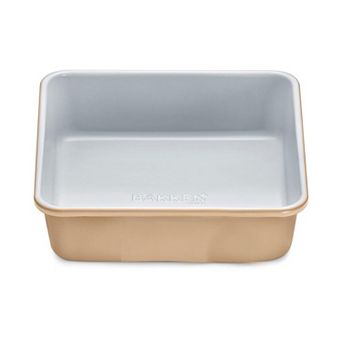 Square Cake Pan, Aluminized Steel with Ceramic Nonstick Coating, Heavy-Duty, Non-Toxic