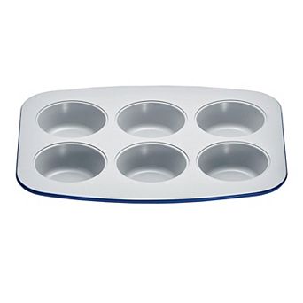 6 cup Muffin Pan Set, Aluminized Steel, Ceramic Nonstick Coating, PFOA & PFAS Free, Heavy-Duty Bakew
