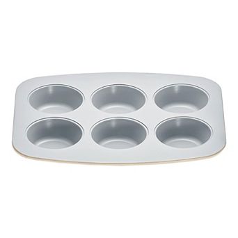6 cup Muffin Pan Set, Aluminized Steel, Ceramic Nonstick Coating, PFOA & PFAS Free, Heavy-Duty Bakew