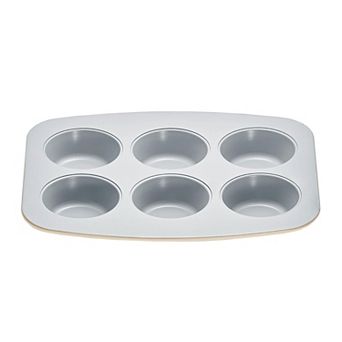 6 cup Muffin Pan Set, Aluminized Steel, Ceramic Nonstick Coating, PFOA & PFAS Free, Heavy-Duty Bakew
