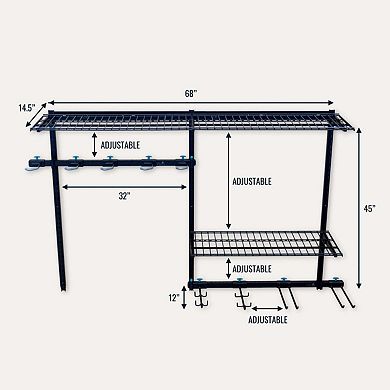 G-Bike Pro - Adjustable Wall Storage System - Holds 500 lbs