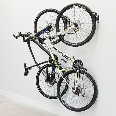 Swivel Mount Bike Storage Rack - 2-Bike Wall Hooks
