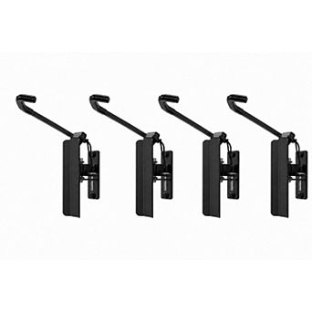 Swivel Mount Bike Storage Rack - 4-Bike Wall Hooks