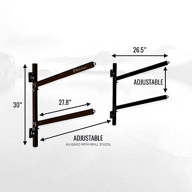 Shenandoah Kayak Storage Rack - Outdoor Adjustable Rack - 2 Levels