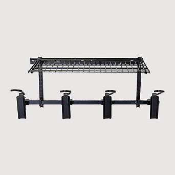 G-Swivel Bike + Shelf - Adjustable Wall Storage System - Holds 4 Bikes