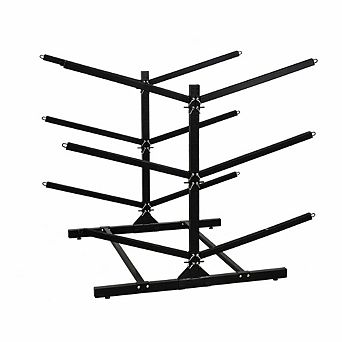 G-Watersport 6 Levels Kayak Storage Rack - Double-Sided - Black