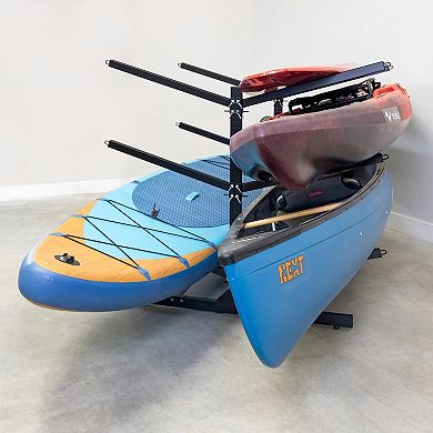 G-Watersport 6 Levels Kayak Storage Rack - Double-Sided - Black
