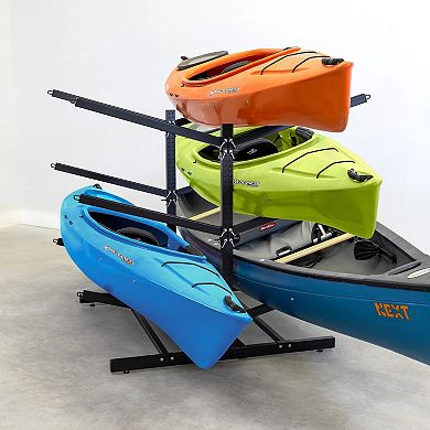 G-Watersport 6 Levels Kayak Storage Rack - Double-Sided - Black
