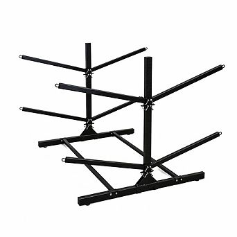 G-Watersport 4 Levels Kayak Storage Rack - Double-Sided - Black