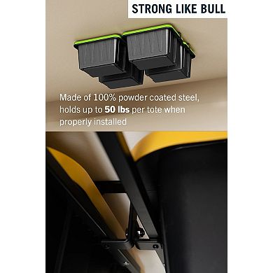 ToteLoft - 8 Bin Ceiling Tote Storage - Up to 400 lbs