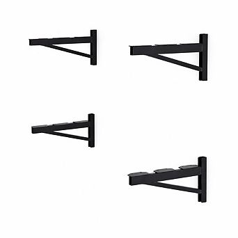 1' x 4' DIY Wall Shelf Brackets - Heavy Duty Garage Wall Shelves