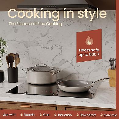 Bakken 12-Piece Ceramic Nonstick Cookware Set, PFAS-Free