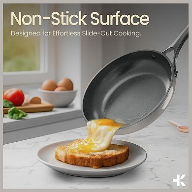 Bakken 12-Piece Ceramic Nonstick Cookware Set, PFAS-Free