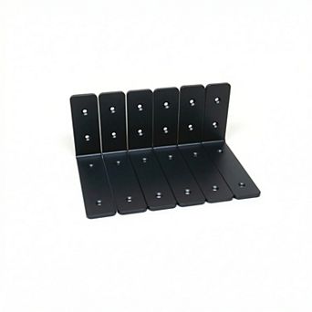 Kingsley 6" DIY Home Wall Shelf Brackets - 6-Pack