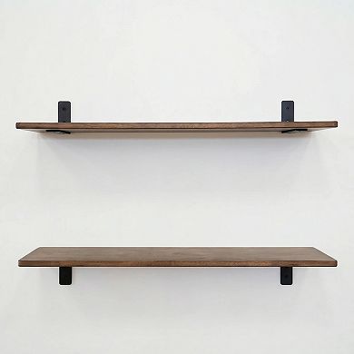 Kingsley 12" DIY Home Wall Shelf Brackets - 6-Pack