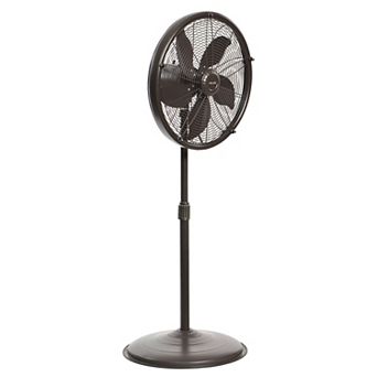 Newair 600 sq. ft. Misting Fan Combo - 3-Speed, Metal Design, Direct Hose Connect in Brown