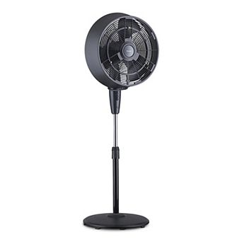 Newair Outdoor Misting Fan Cools 500 sq. ft., 3 Fan Speeds, Wide-Angle Oscillation, Black