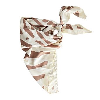 Headbands of Hope Satin Striped Headscarf - Beige