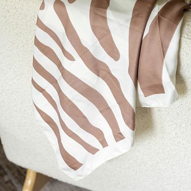 Headbands of Hope Satin Striped Headscarf - Beige