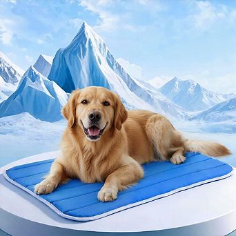Cooling Memory Foam Pet Mat with Non-Slip Base
